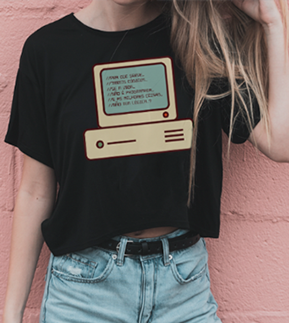 Camiseta Códigos no Computador - Tecnologia