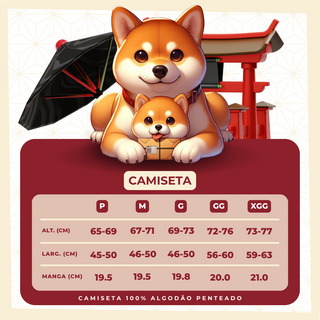 Nome do produtoCamiseta SHIBA KIMONO