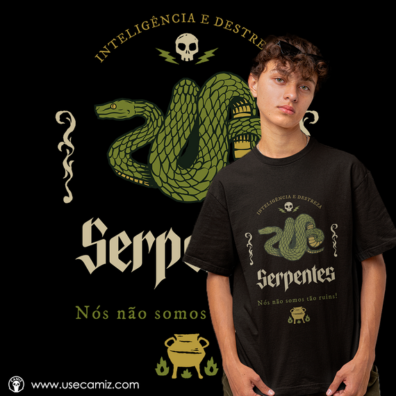 Camiseta - Serpentes, nós não somos tão ruins (PROMOÇÃO CAMIZ)