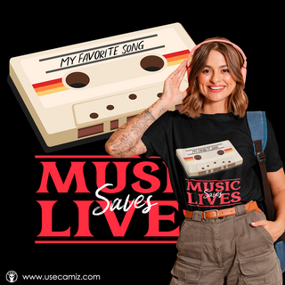 Nome do produtoCamiseta Classic - Música salva Vidas  (PROMOÇÃO CAMIZ)