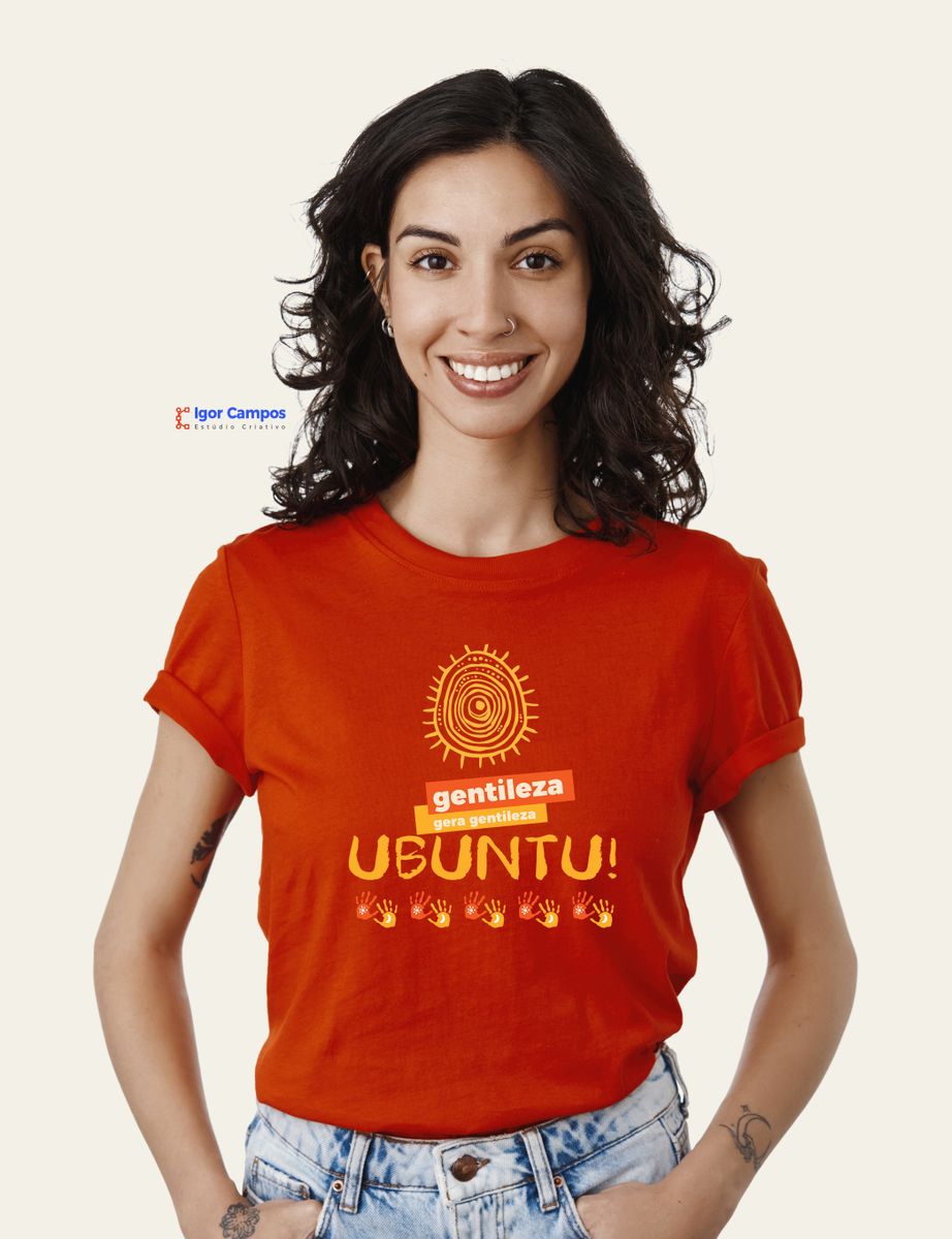 Nome do produto: Baby Long Ubuntu - Gentileza gera Gentileza
