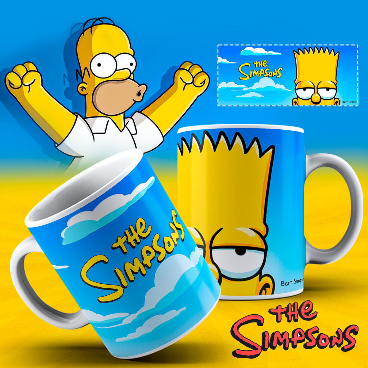 Nome do produto: Caneca Bart Simpsons