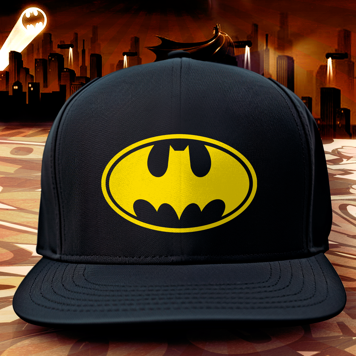 Nome do produto: Boné Aba Reta Batman Symbol