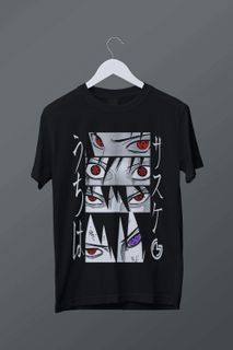 T-shirt plus size Uchiha Sasuke (branca)