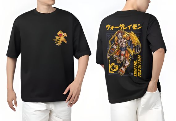 T-shirt oversized WarGreymon