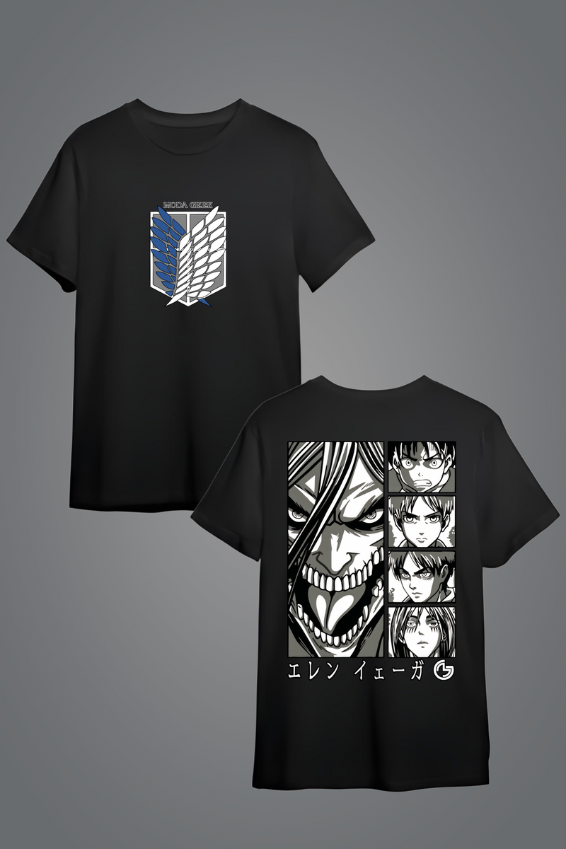 Nome do produto: T-shirt Eren - Attack on Titan