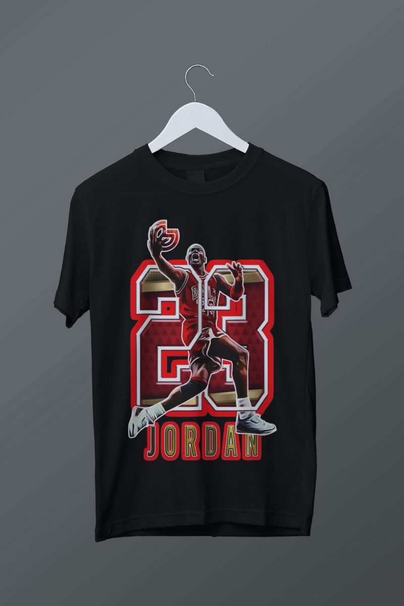 Nome do produto: T-shirt plus size Michael Jordan