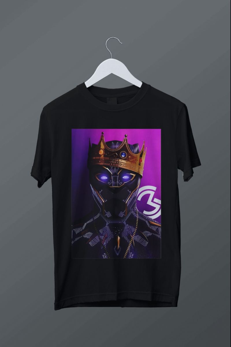 Nome do produto: T-shirt plus size Rei Pantera Negra
