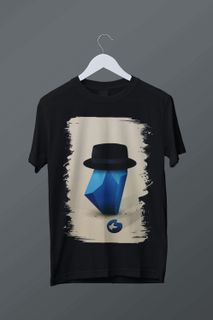 T-shirt plus size cristal azul Breaking Bad
