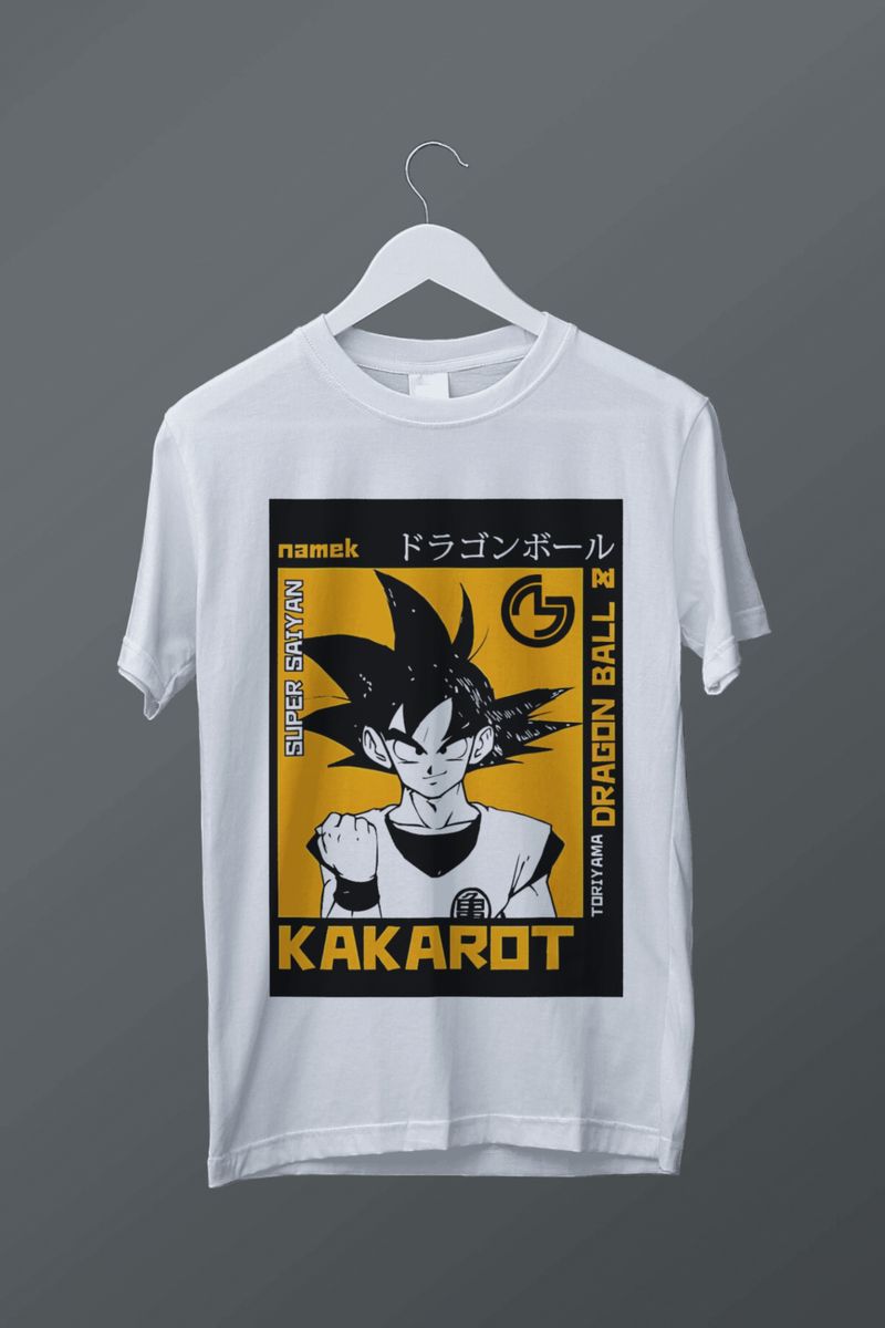 Nome do produto: T-shirt plus size Kakaroto
