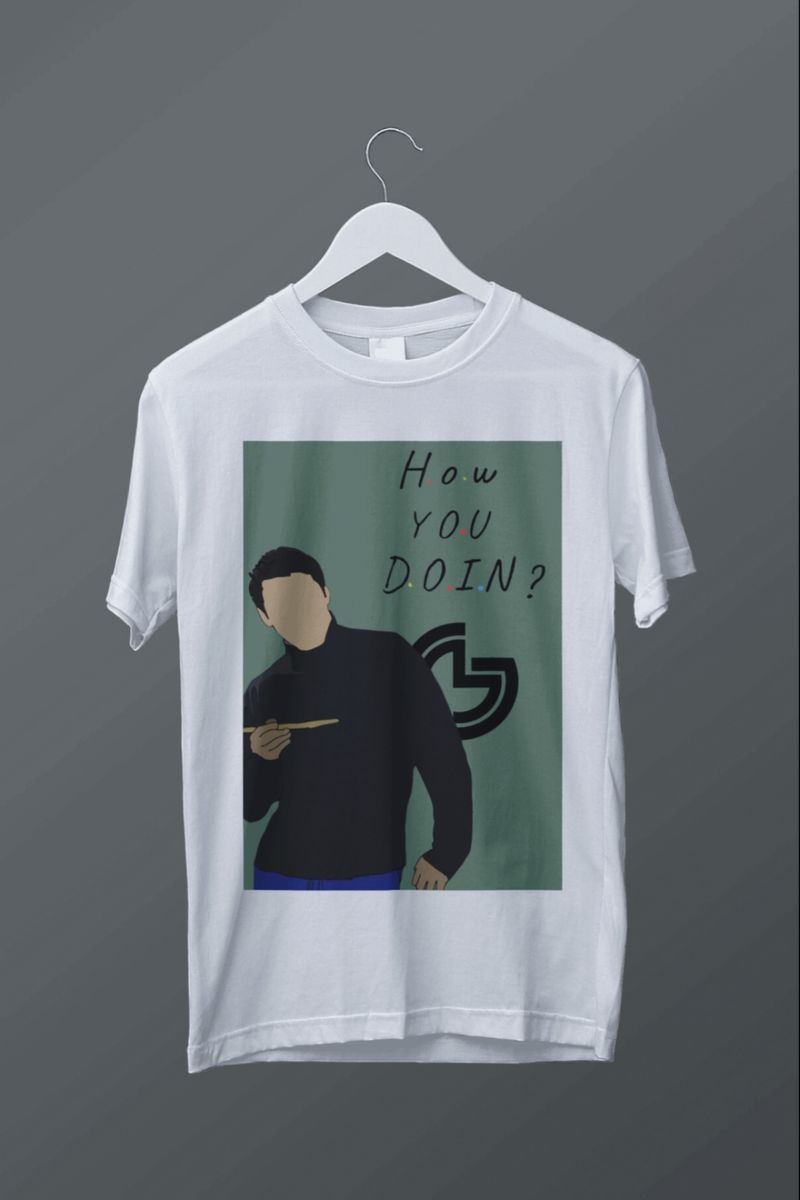 Nome do produto: T-shirt plus size Joey Tribbiani