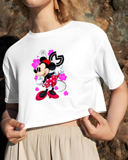 Camisa cropped Minnie Flowers