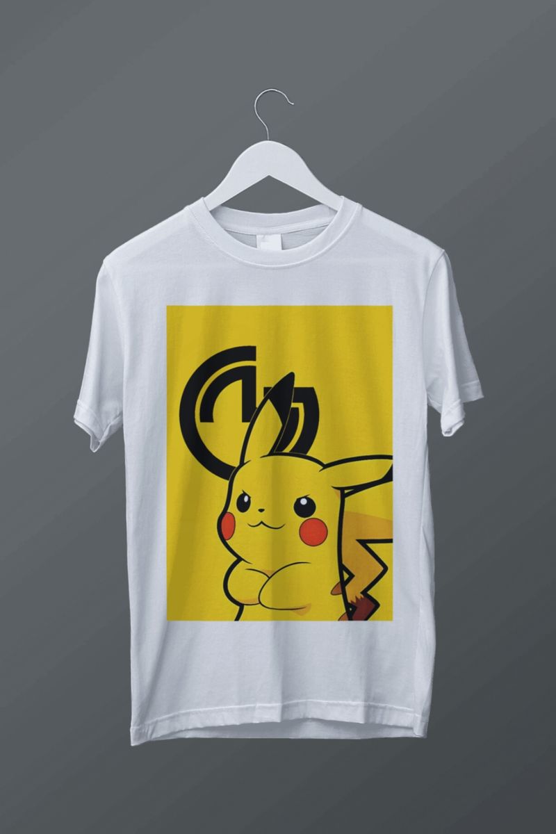 Nome do produto: T-shirt plus size Pikachu