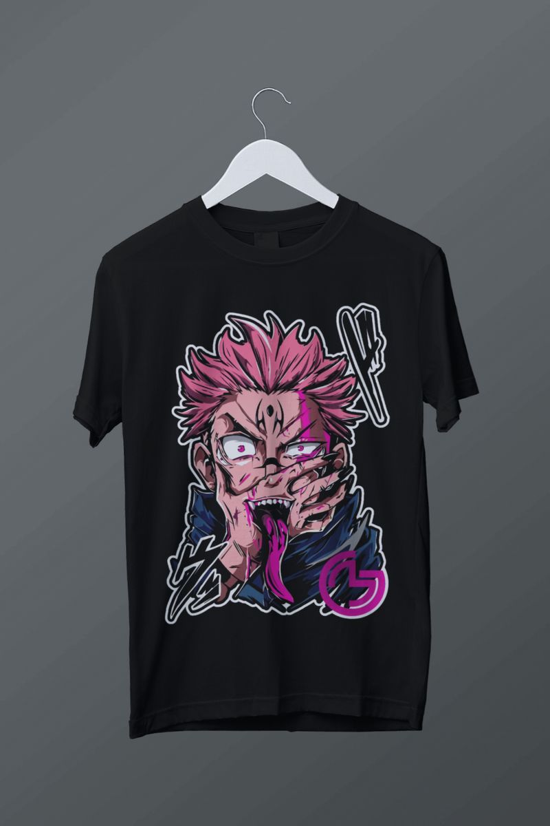 Nome do produto: T-shirt plus size Yuji Sukuna