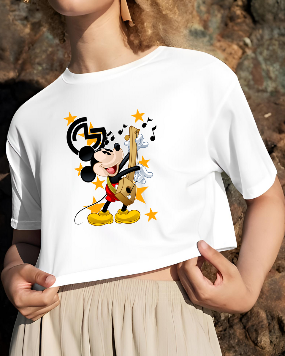 Nome do produto: Camisa cropped mickey Stars