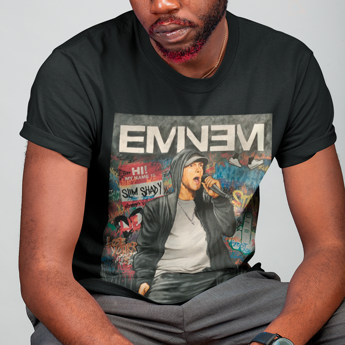 Nome do produto: Camiseta PLUS SIZE Slim Shady EMINEM