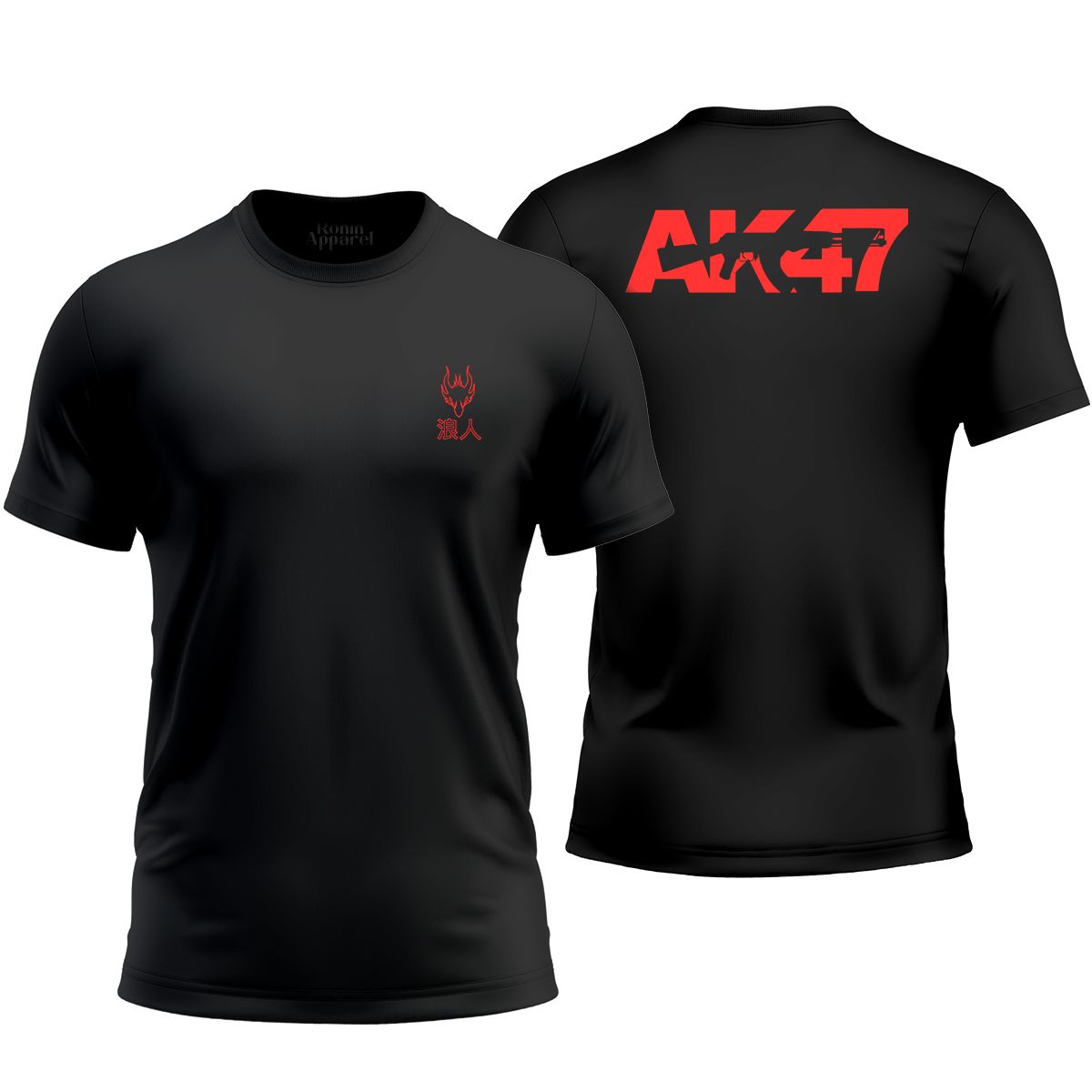 Nome do produto: Camiseta Militar AK47 Project Amour Ronin Apparel Estampa Frente e costas