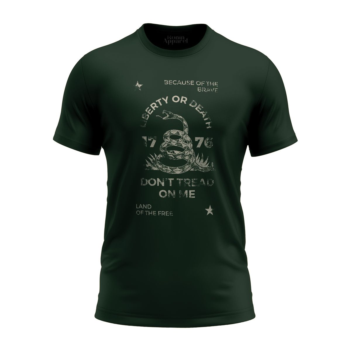 Nome do produto: Camiseta liberty or death dont tread on me Ronin Apparel