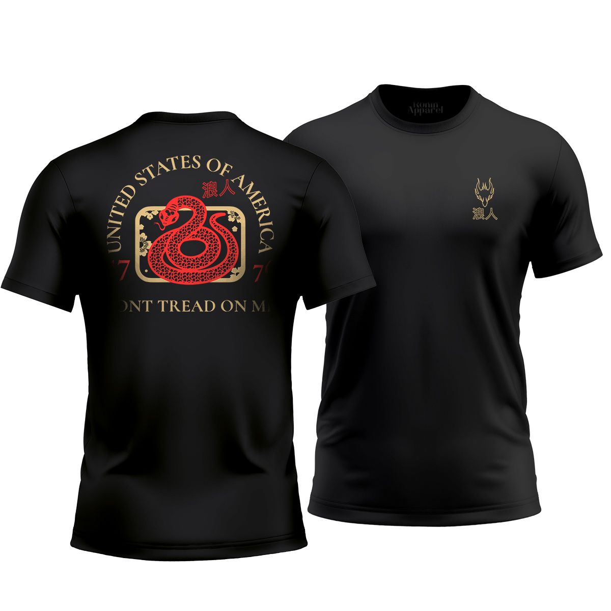 Nome do produto: Camiseta Dont Tread on Me 1776 United States of America Ronin Apparel project Armour 