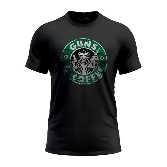 Camiseta Guns e Coffee Ronin Apparel