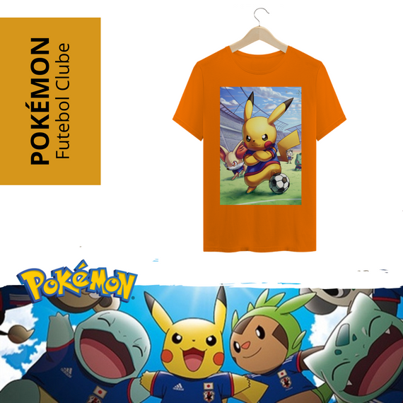 Camiseta Pokémon Futebol Clube