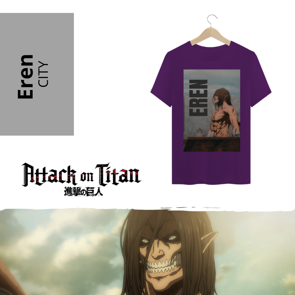 Nome do produto: Camiseta Eren City