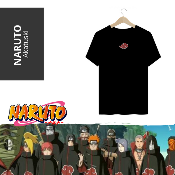 Camiseta Naruto.: Akatsuki Cloud