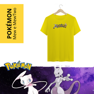 Nome do produtoCamiseta Pokémon Logo Mew x Mew Two