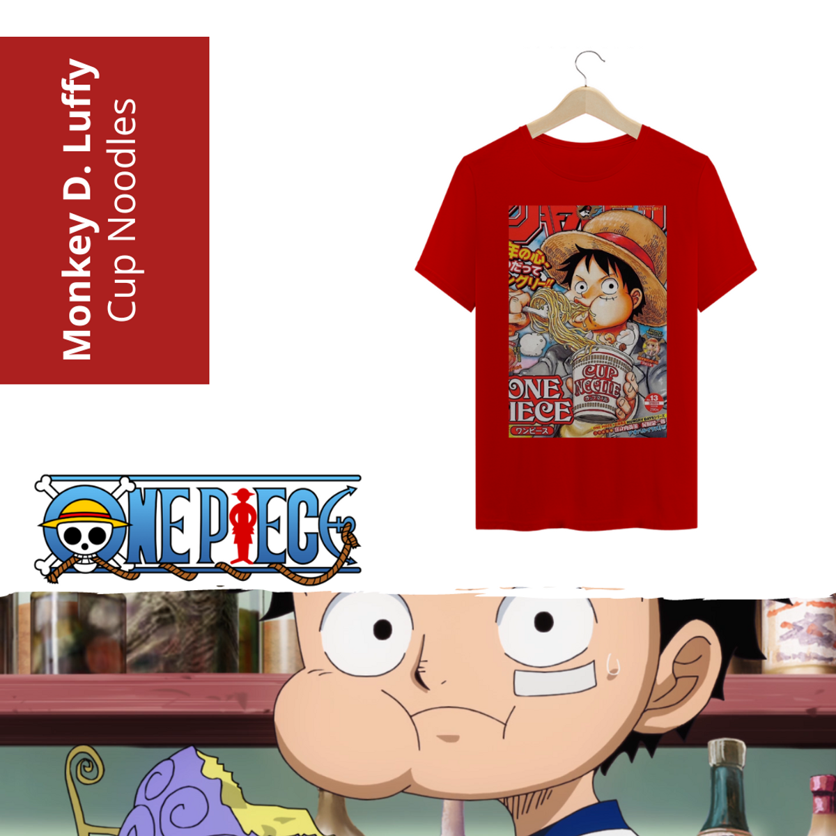 Nome do produto: Camiseta One Piece Cup Noodles