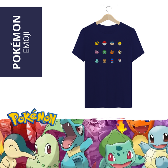 Camiseta Emoji Pokémon