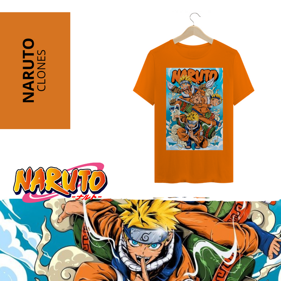 Camiseta Naruto Clones