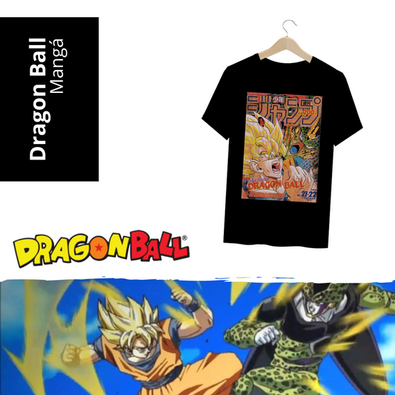Camiseta Goku Sayajin vs Cell