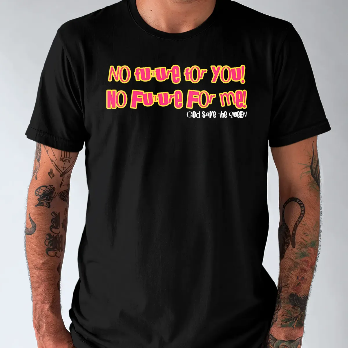 Nome do produto: Camiseta Sex Pistols God save The Queen (No Future)