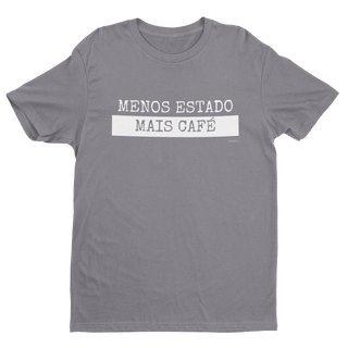 Nome do produtoCamiseta Masc - Menos estado mais café