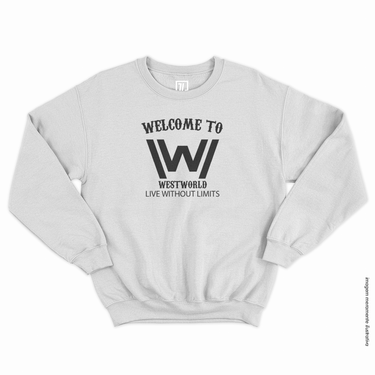 Nome do produto: Moletom Fechado UNISSEX Welcome To WestWorld