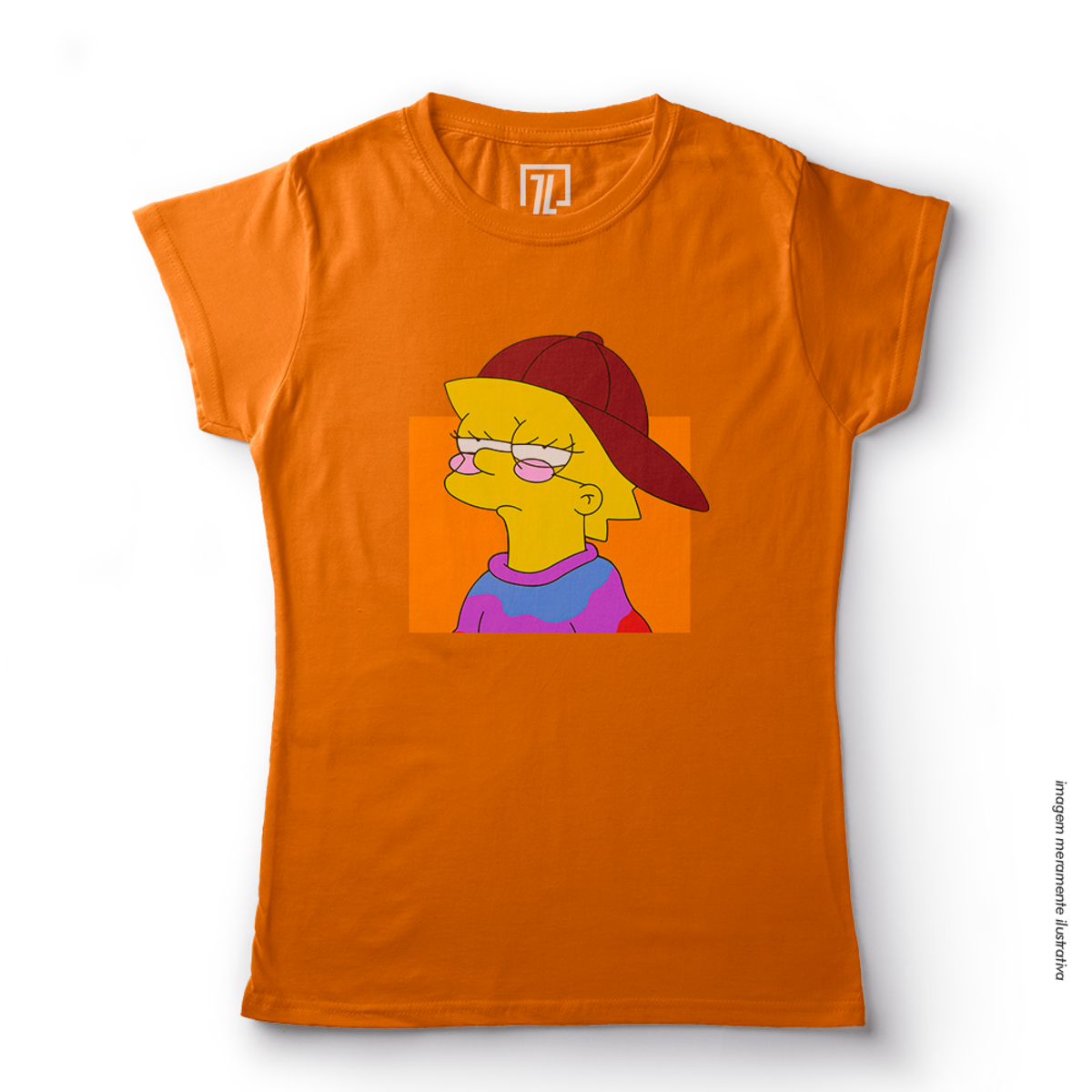 Nome do produto: Blusa Feminina Baby Long Lisa Simpson