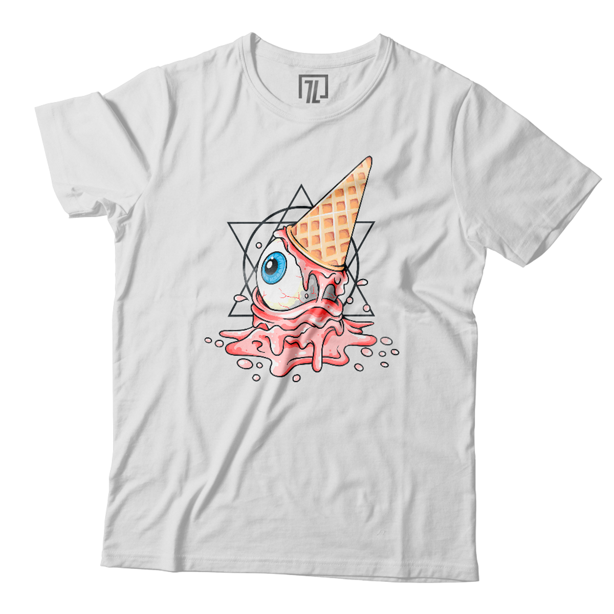 Nome do produto: Camiseta UNISSEX Ice Cream Cone Eyes