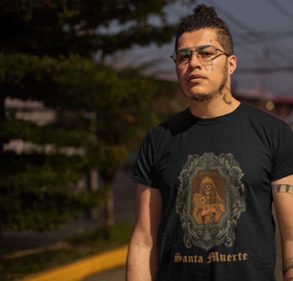 Camiseta Santa Muerte Moldura