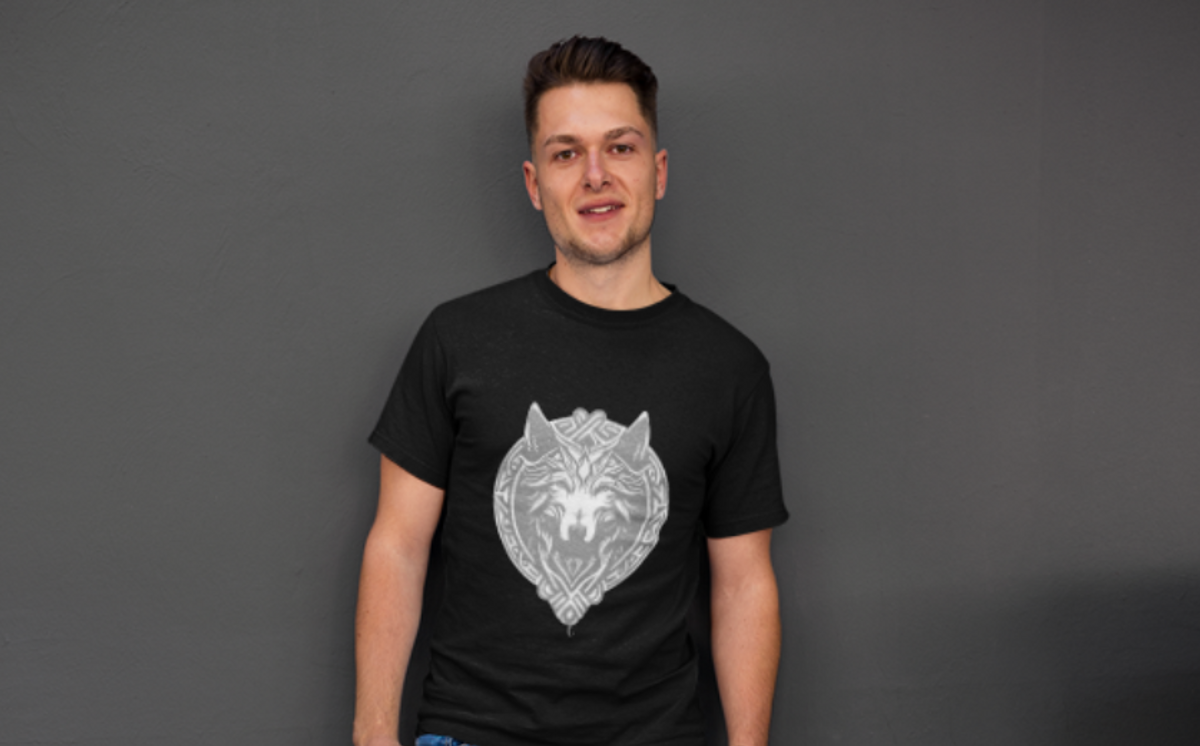 Nome do produto: Camiseta Fenrir (lobo nórdico)