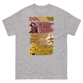 Nome do produtoCamiseta Doutores (Dr. Estranho, Brown, e Manhathan)