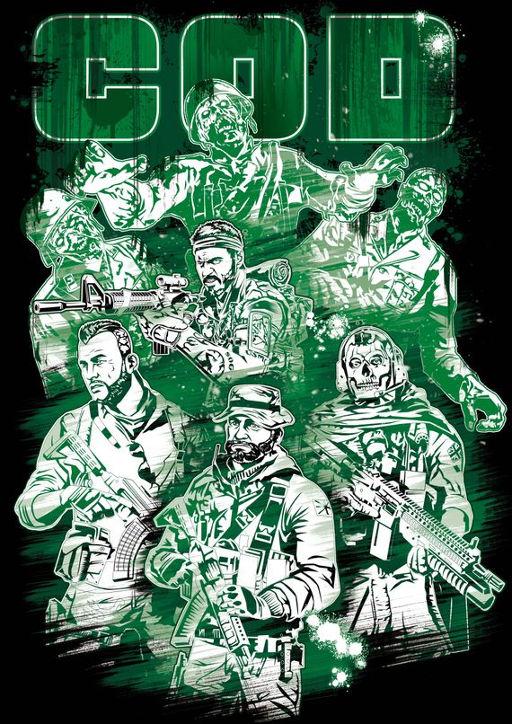 Camiseta Call of Duty - Personagens 