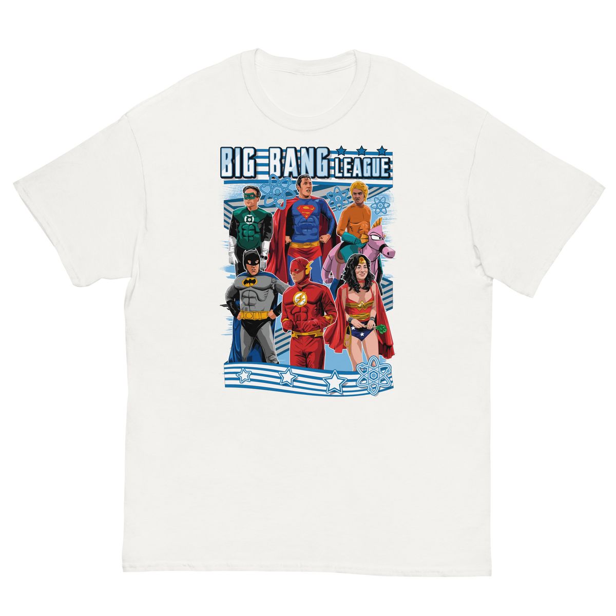 Nome do produto: Camiseta Big Bang League of Justice