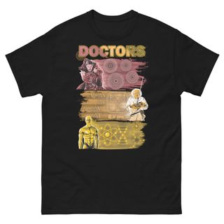 Nome do produtoCamiseta Doutores (Dr. Estranho, Brown, e Manhathan)