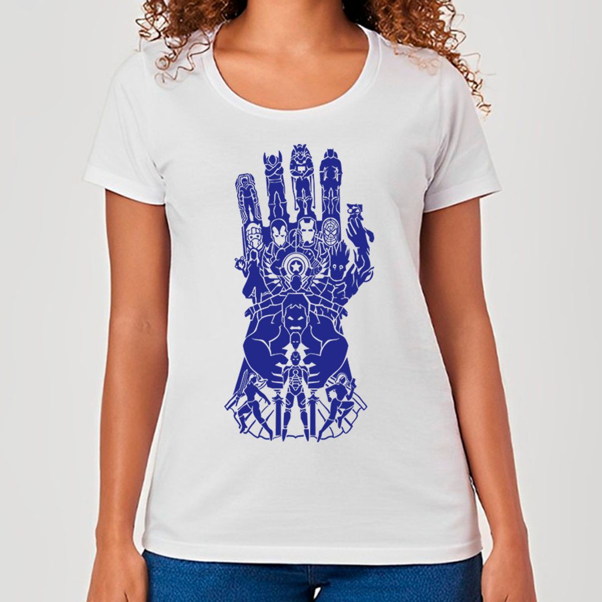 Nome do produto: Manopla Do Infinito - Os Vingadores | Camiseta Feminina