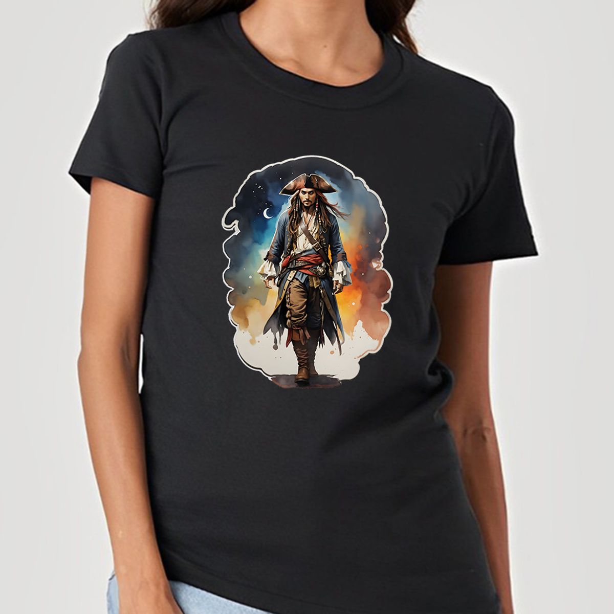 Nome do produto: Capitão Jack Sparrow | Pirata dos Caribe - Camiseta