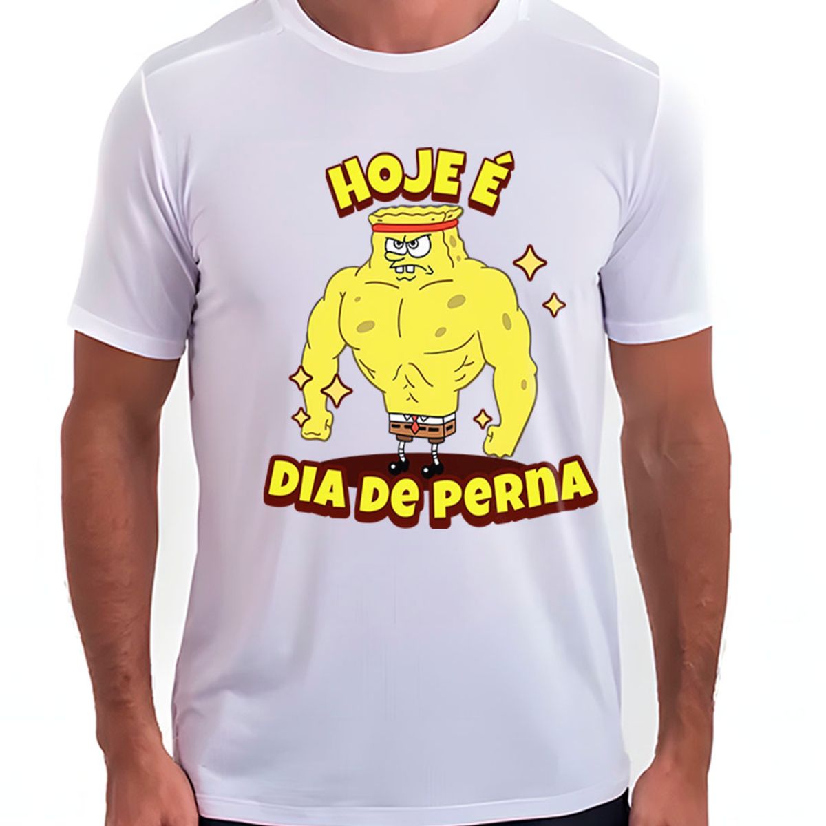 Nome do produto: Bob Esponja Dia de Perna | Camiseta Sport UV