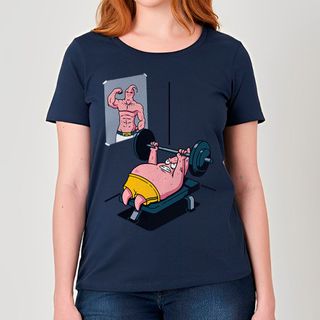 Patrick e Majin Boo em Treino | Camiseta Feminina