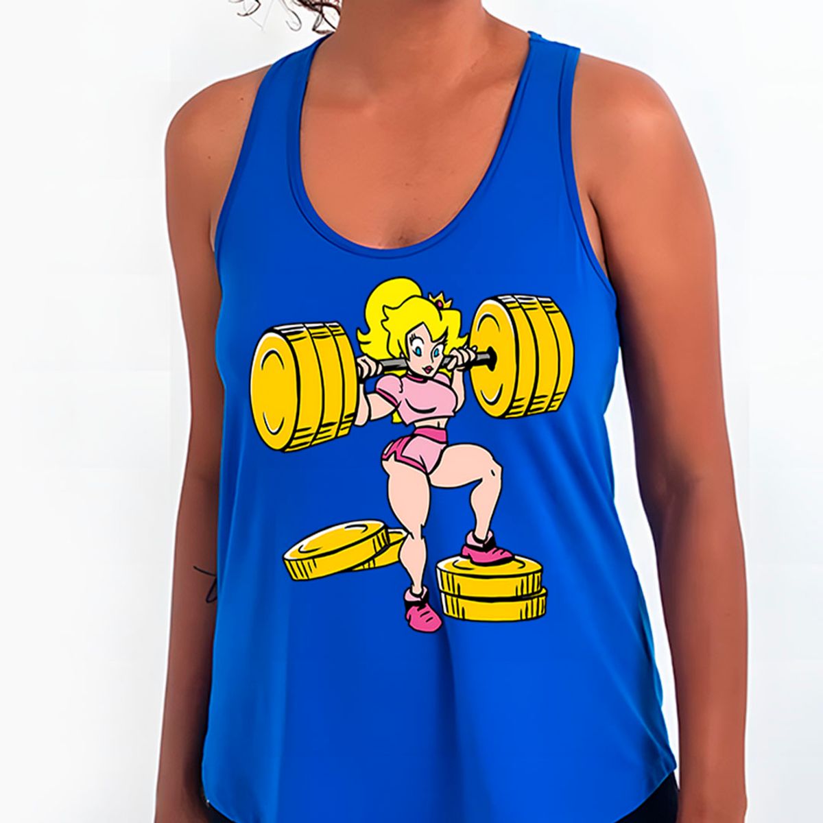 Nome do produto: Princesa Peach - Mario | Regata Sport UV Feminina