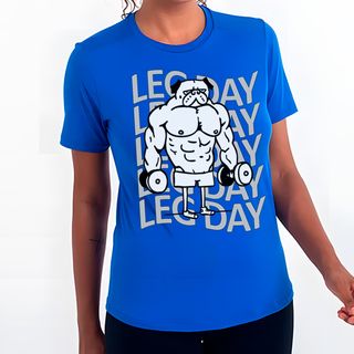 Dog Leg Day | Camiseta Feminina Sport UV
