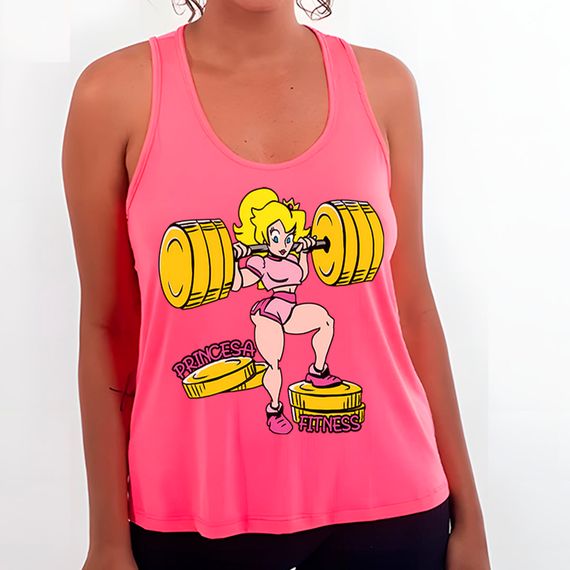 Princesa Fitness Peach - Mario | Regata Sport UV Feminina